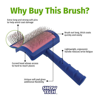 Tuffer than Tangles Slicker Brush for Dog Grooming