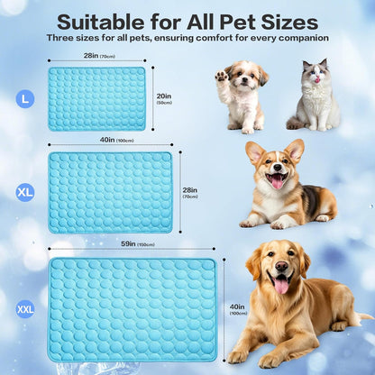 Cooling Mat for Dogs & Cats, Non-Slip Non-Toxic  Cooling Bed